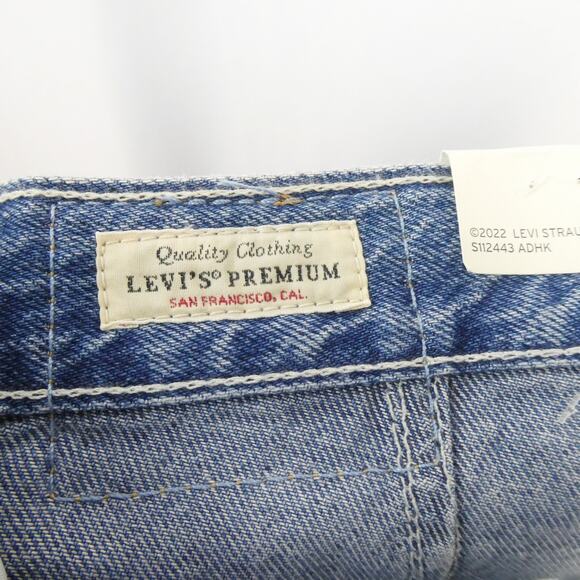 Levi's Premium Dad Utility Jeans Plus Sz 34 Golly Gee Wash Blue Premium Denim - Picture 12 of 16